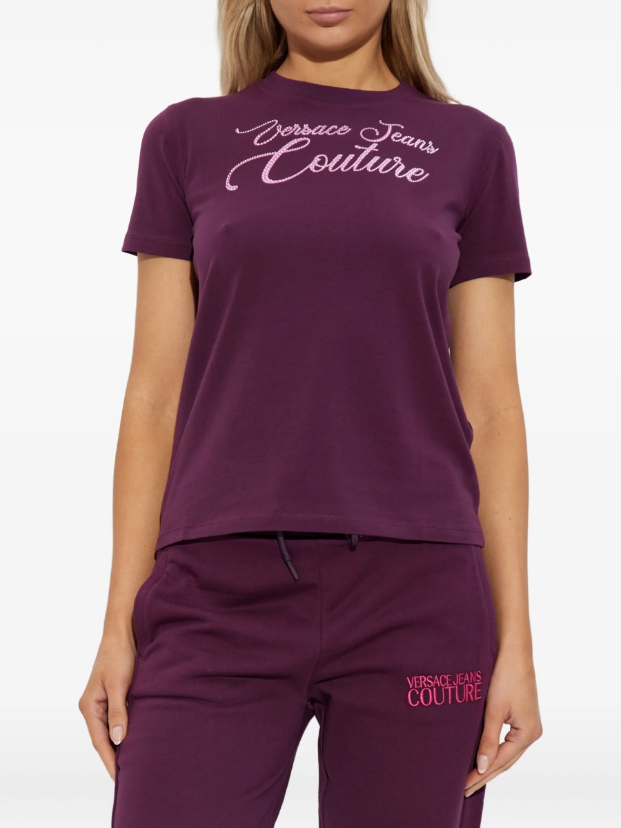 Tricou Versace Jeans Couture violet - Img 3