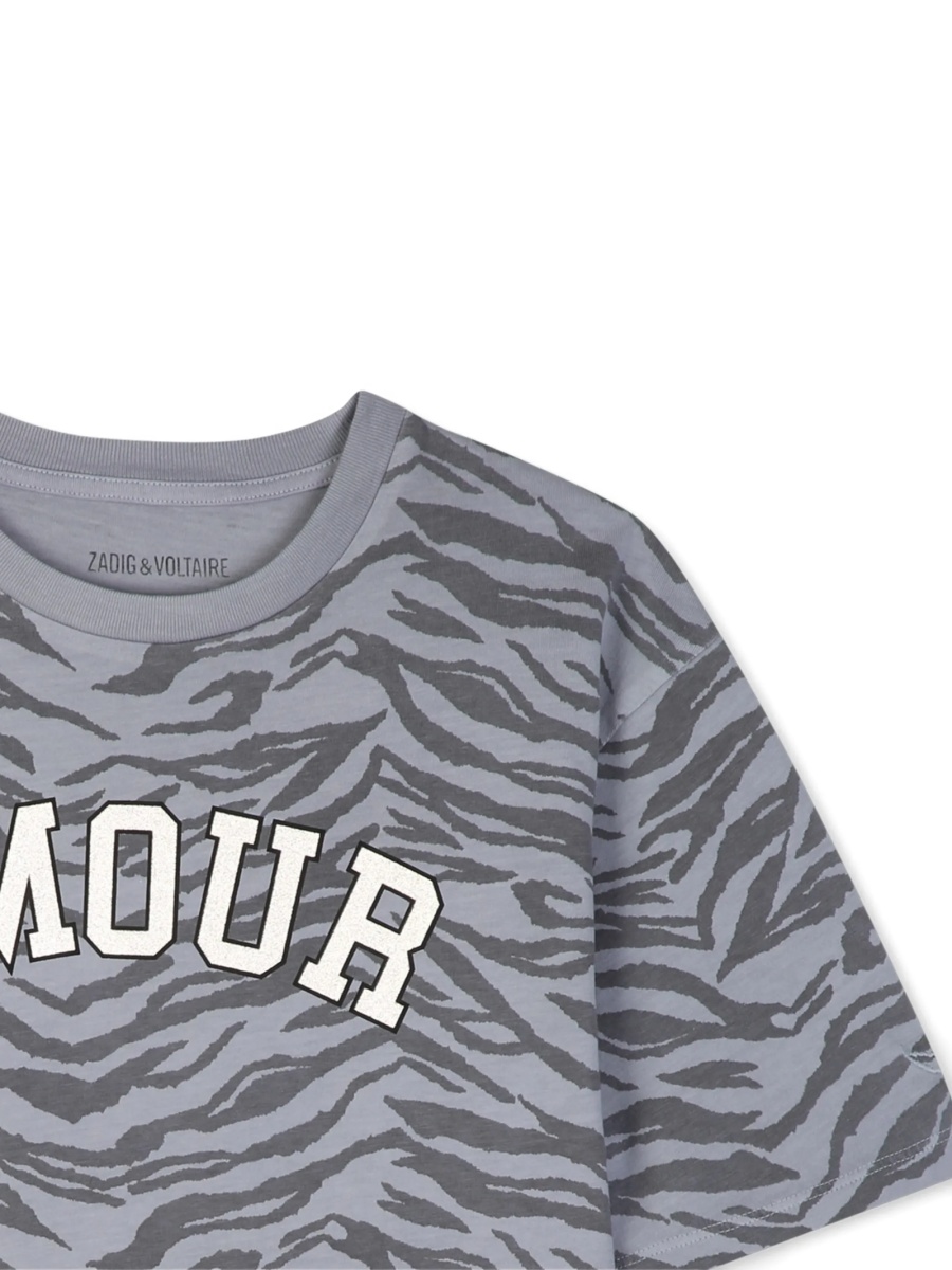 Tricou Zadig &amp; Voltaire gri din bumbac organic - Img 3