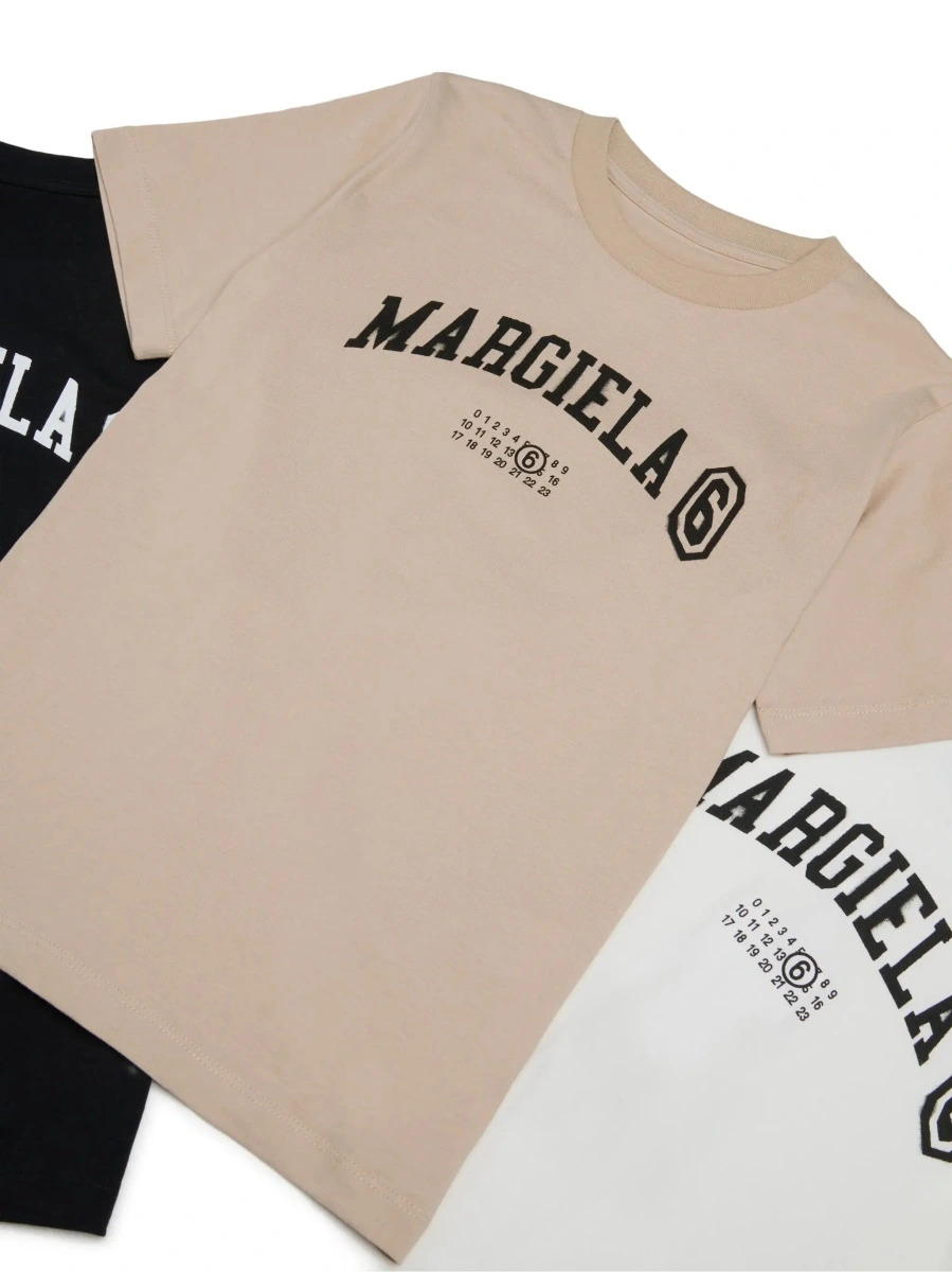 Tricouri MM6 MAISON MARGIELA KIDS multicolor din bumbac - Img 4