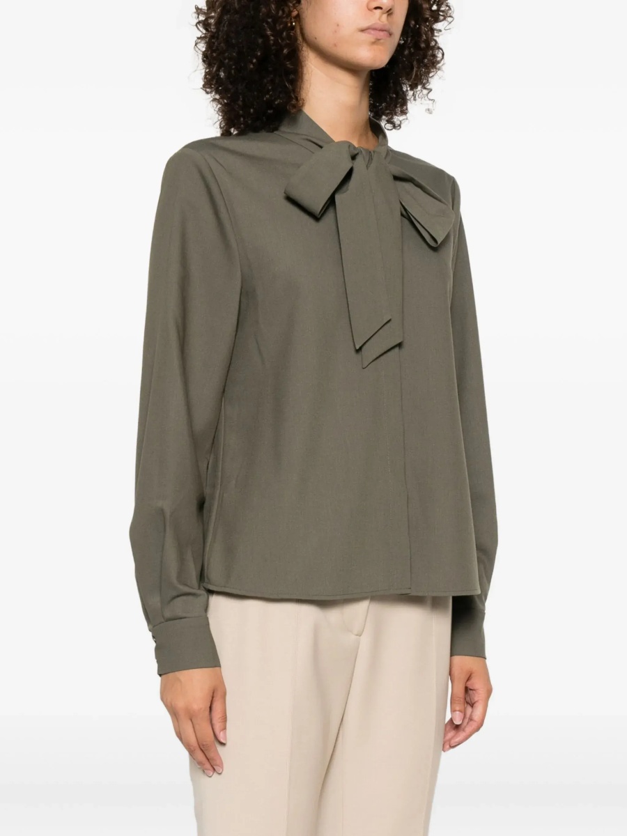 Twill Shirt With Bow - Img 3