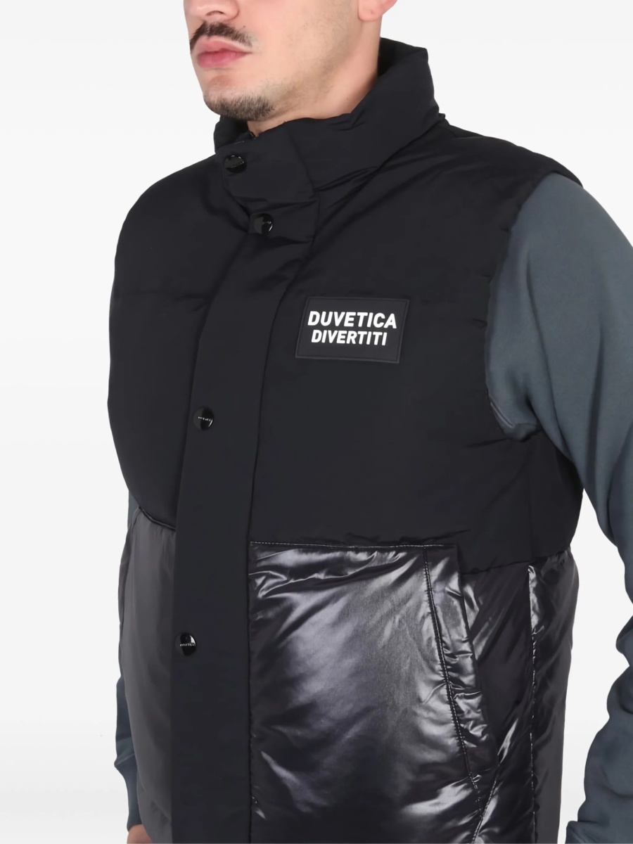 Vesta Duvetica neagra din poliamida si bumbac - Img 4