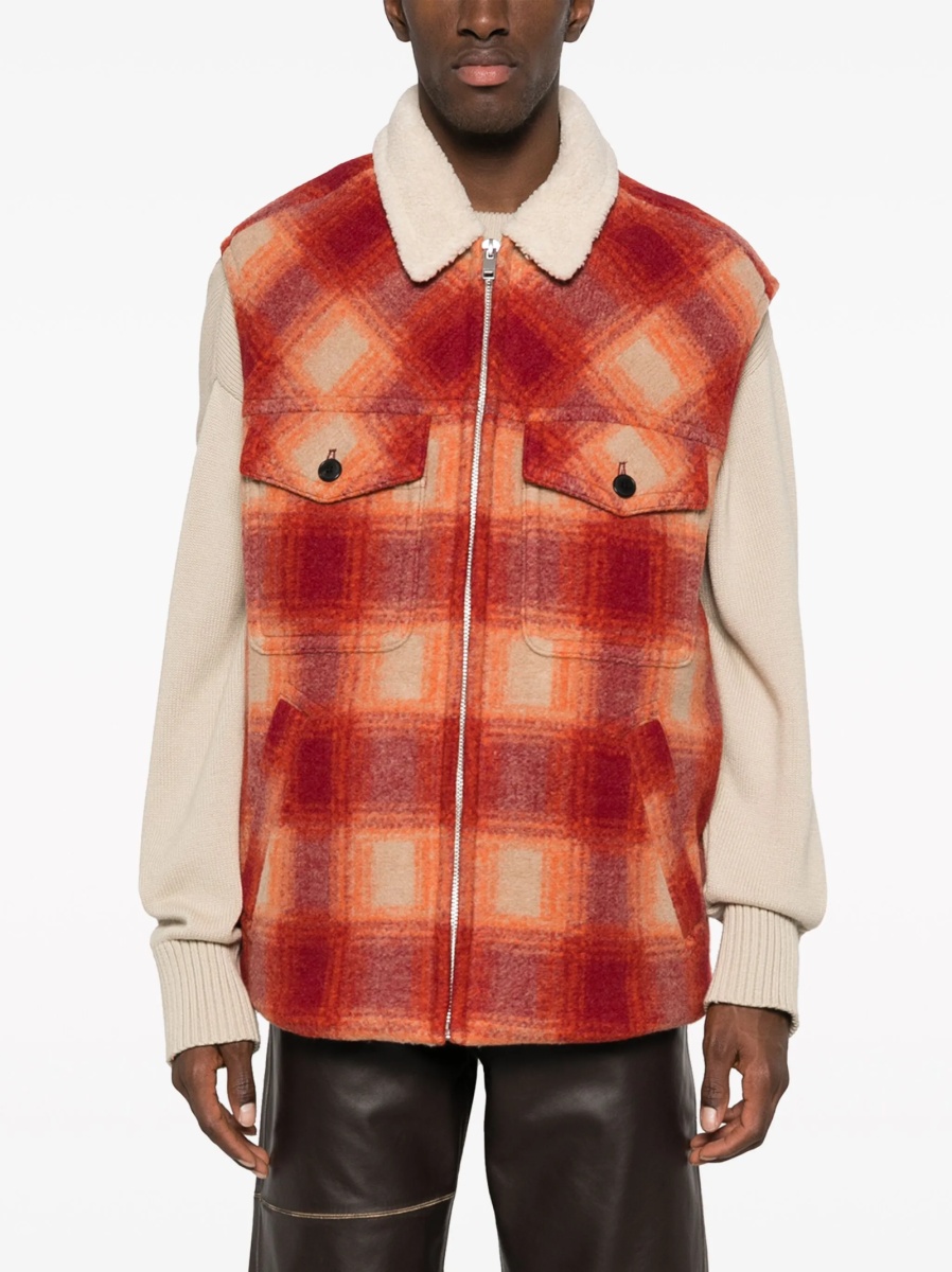 Vesta Isabel Marant portocalie din lana si polyester - Img 3