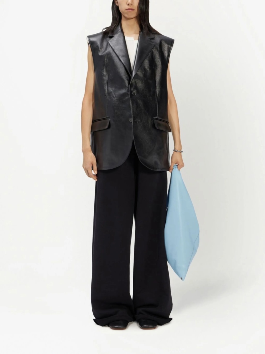Vesta MM6 Maison Margiela neagra din piele - Img 2