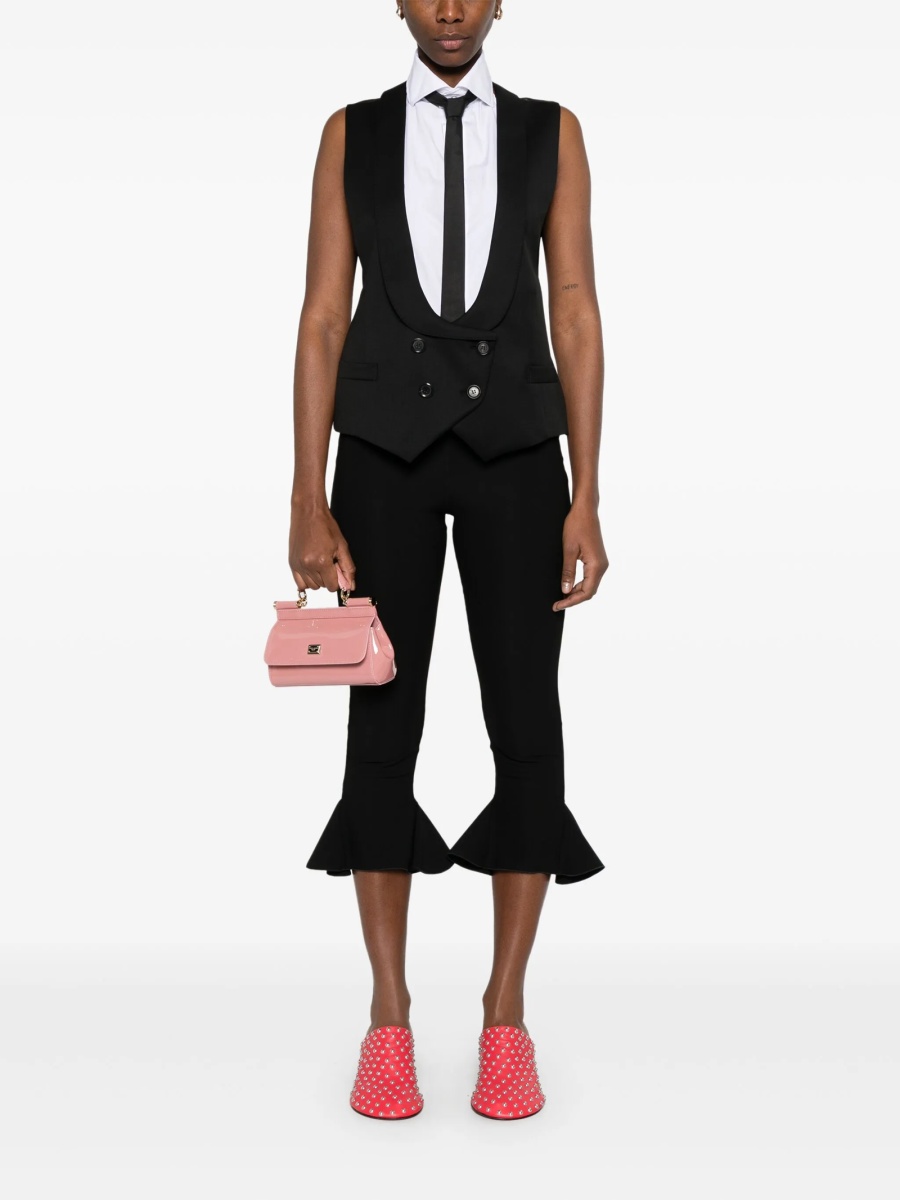 Vesta Moschino neagra din lana - Img 2