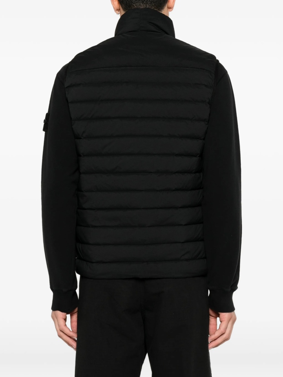 Vesta Stone Island neagra din poliamida si spandex/elastan - Img 4