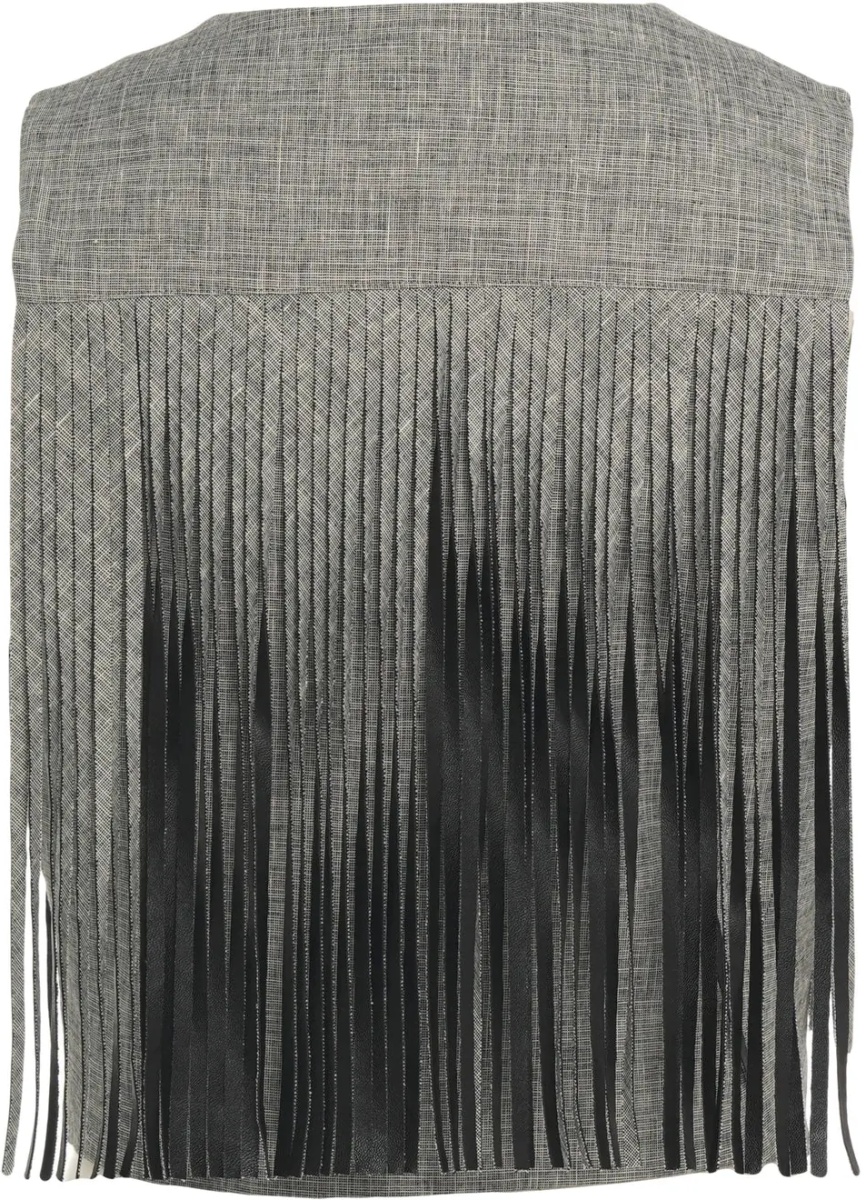 Vesta Vest with fringe detail - Img 3