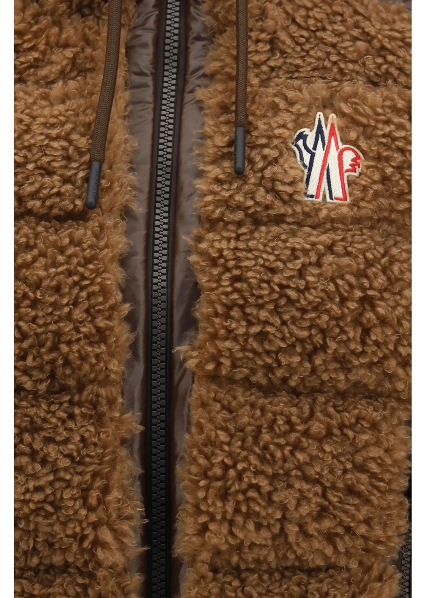 Vesta Wool-effect padded zip-up Vest - Img 3