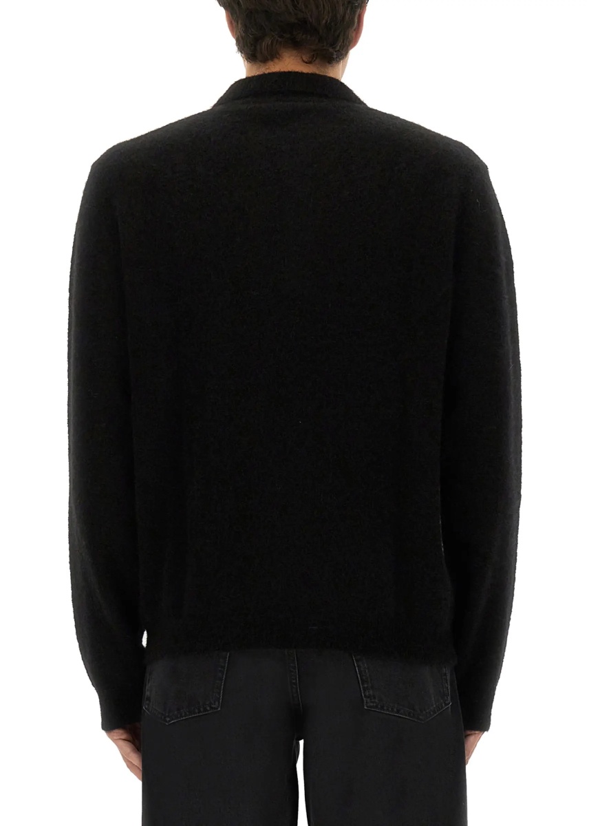 Wool Sweater With Polo Collar - Img 3
