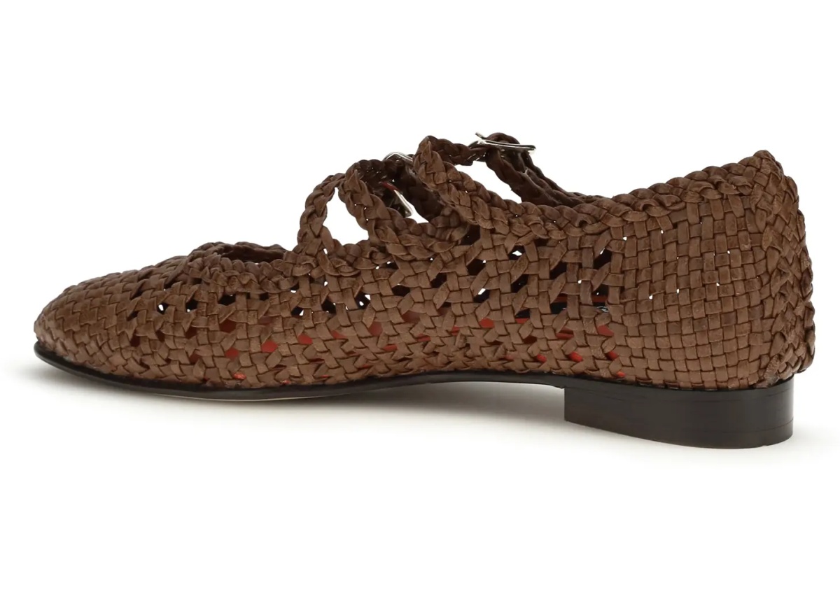 Woven leathe Mary Jane Ballerinas - Img 3