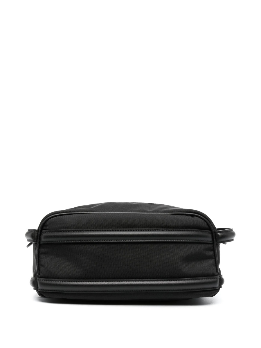 Accesorii de voiaj Alexander McQueen negre din material textil si piele - Img 2