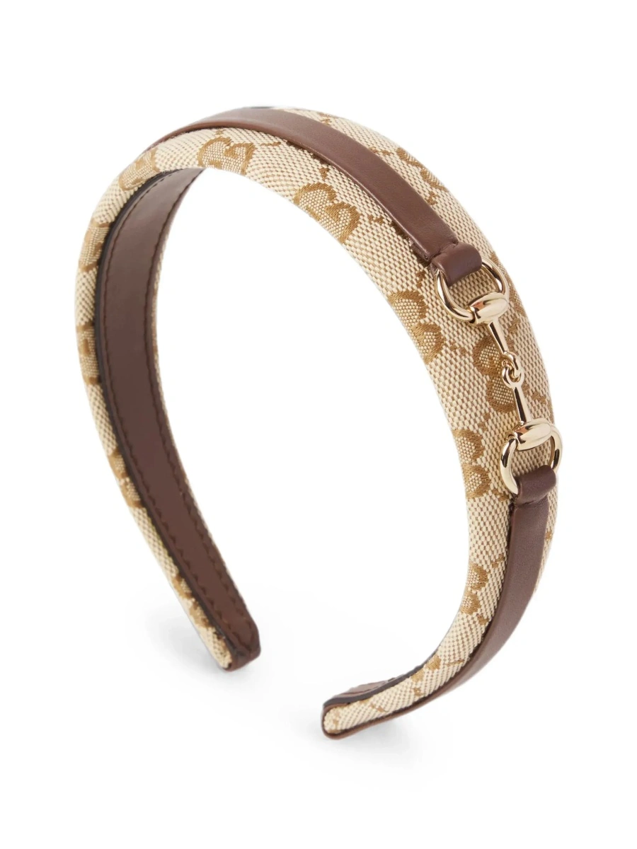 Accesorii Gucci bej din canvas GG - Img 4