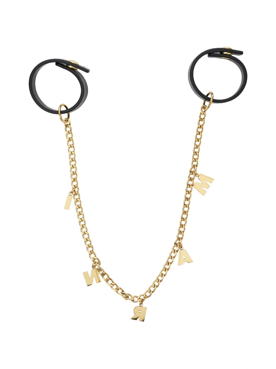 Accesoriu Marni auriu din otel - Img 3
