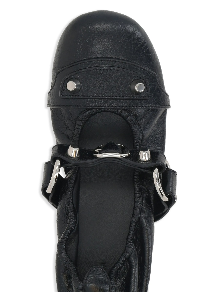 Balerini Balenciaga negri din piele - Img 4
