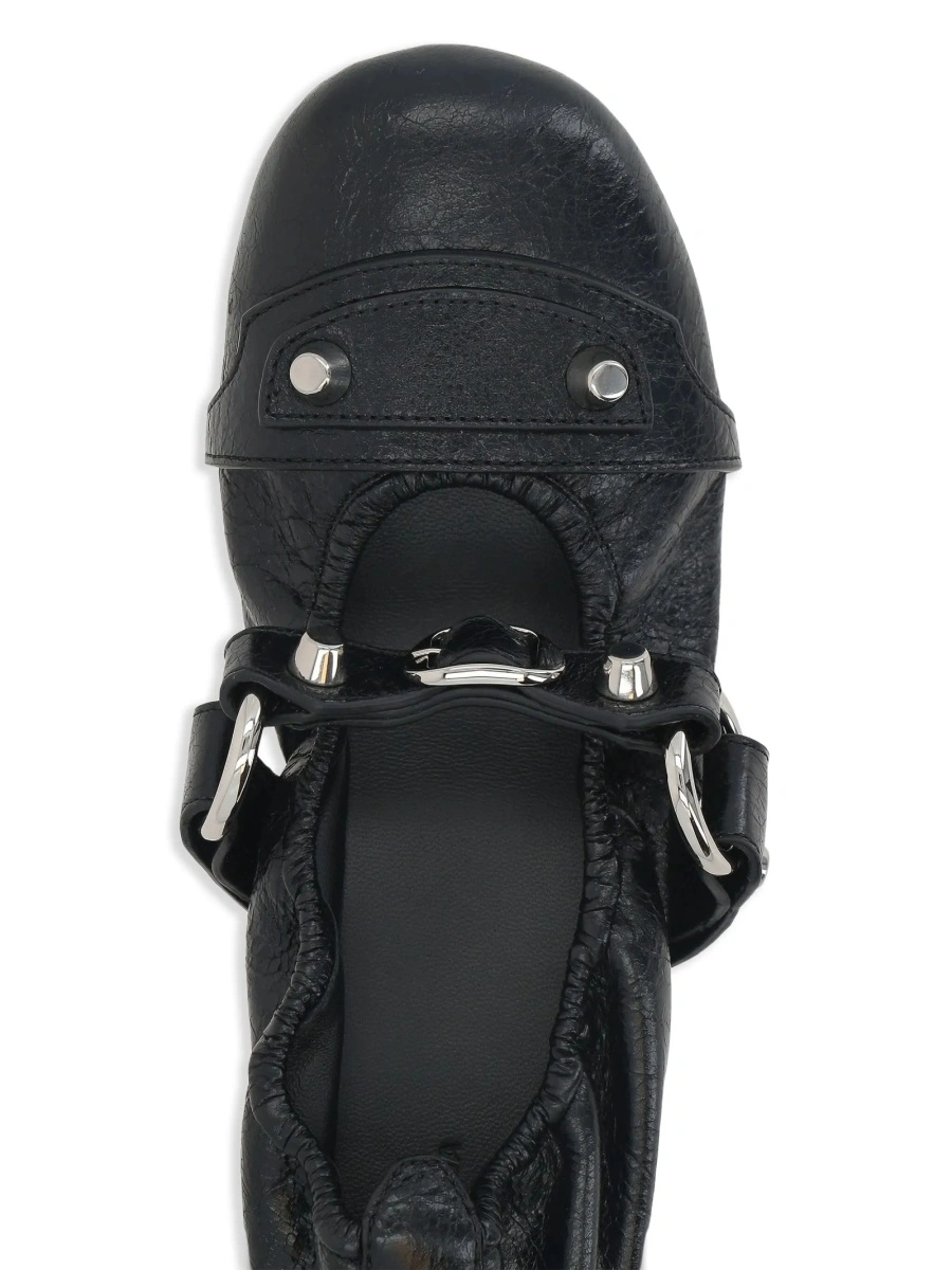 Balerini Balenciaga negri din piele - Img 4