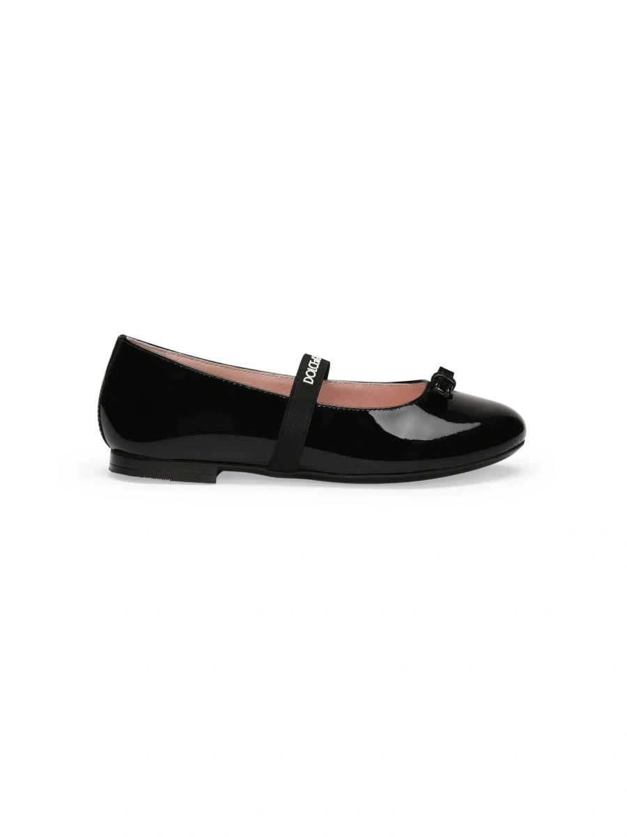 Balerini Dolce &amp; Gabbana albastri din piele - Img 2