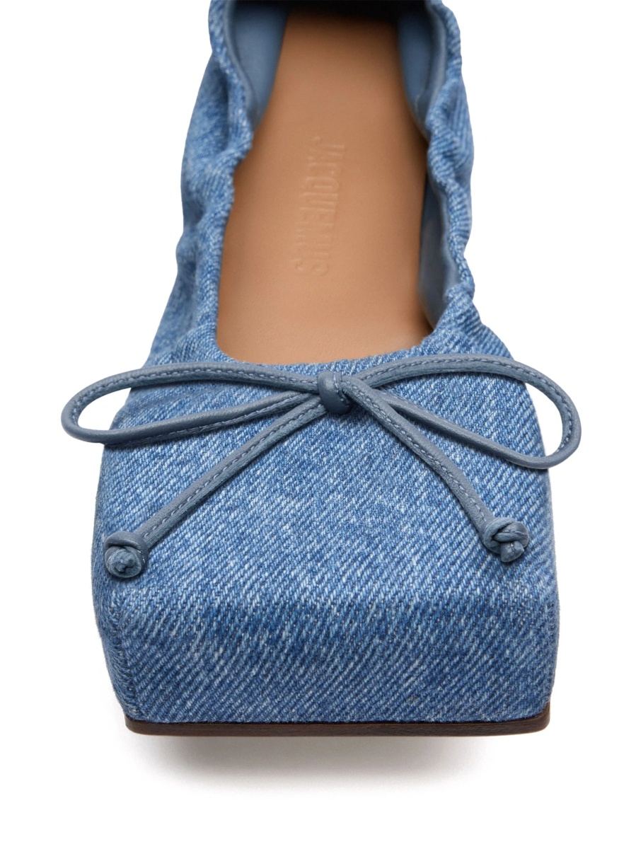 Balerini JACQUEMUS albastri din bumbac - Img 4