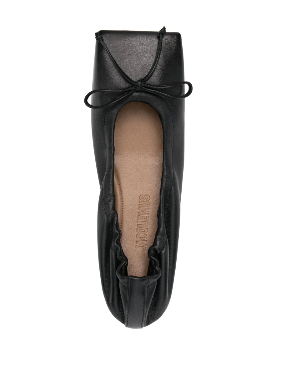 Balerini JACQUEMUS negri din piele - Img 4
