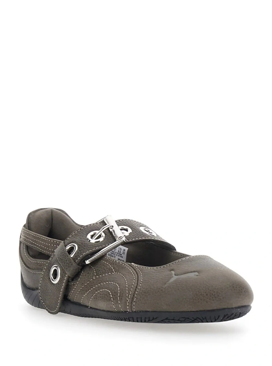 Balerini PUMA maro din piele - Img 2