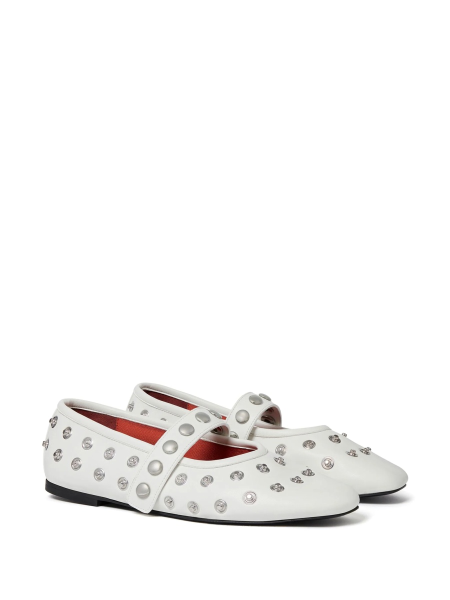 Balerini Stella McCartney albi din poliuretan - Img 2
