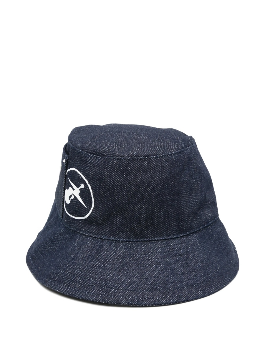 Basca A.P.C. albastra din bumbac - Img 2