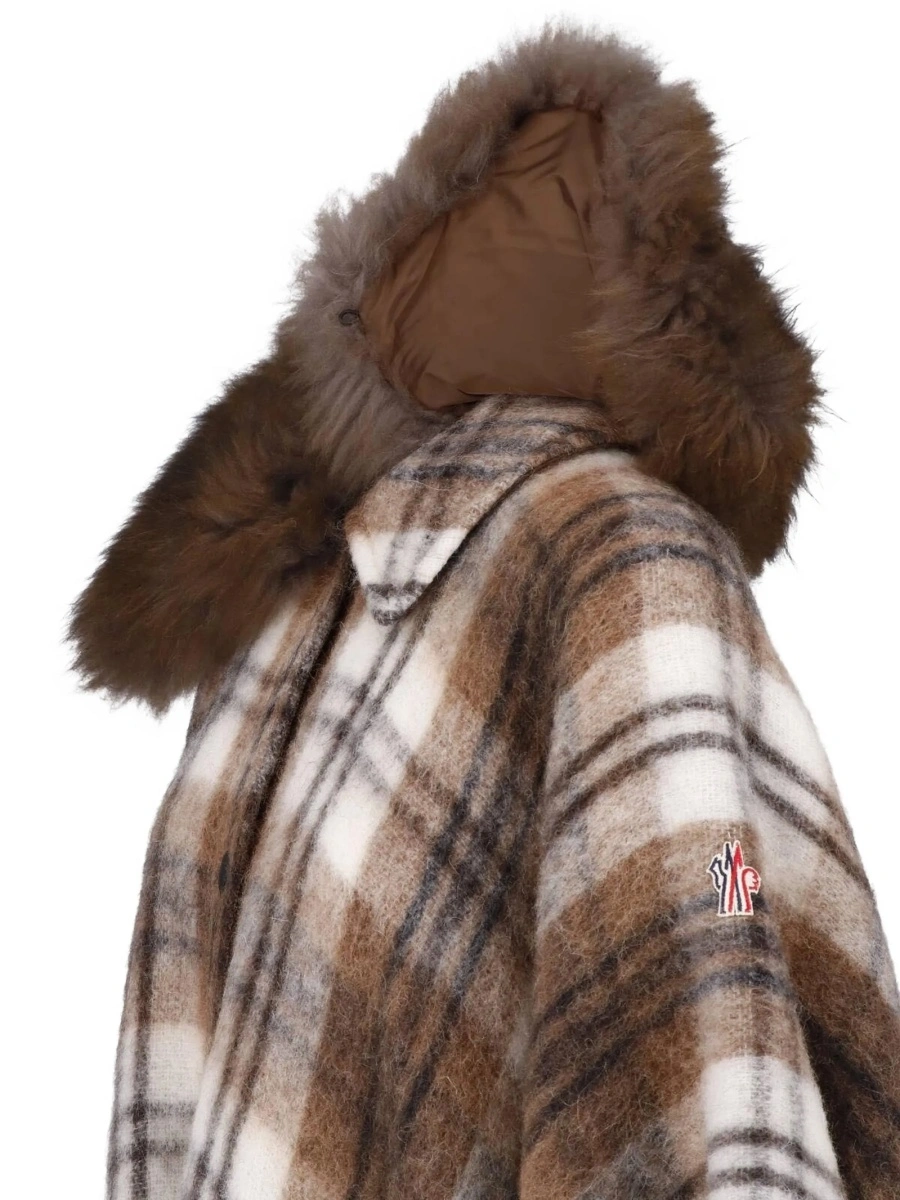 Blana Moncler Grenoble maro din lana si mohair - Img 4