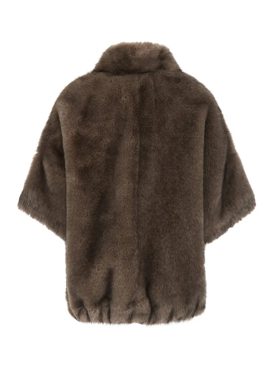 Blana VALENTINI 1972 maro din shearling si blana ecologica - Img 2