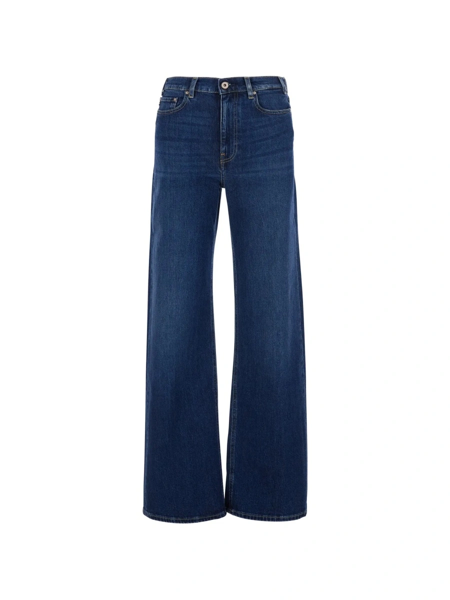 Blugi Ag Jeans albastri din denim - Img 6