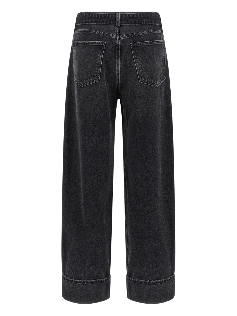 Blugi AGOLDE gri din denim - Img 4