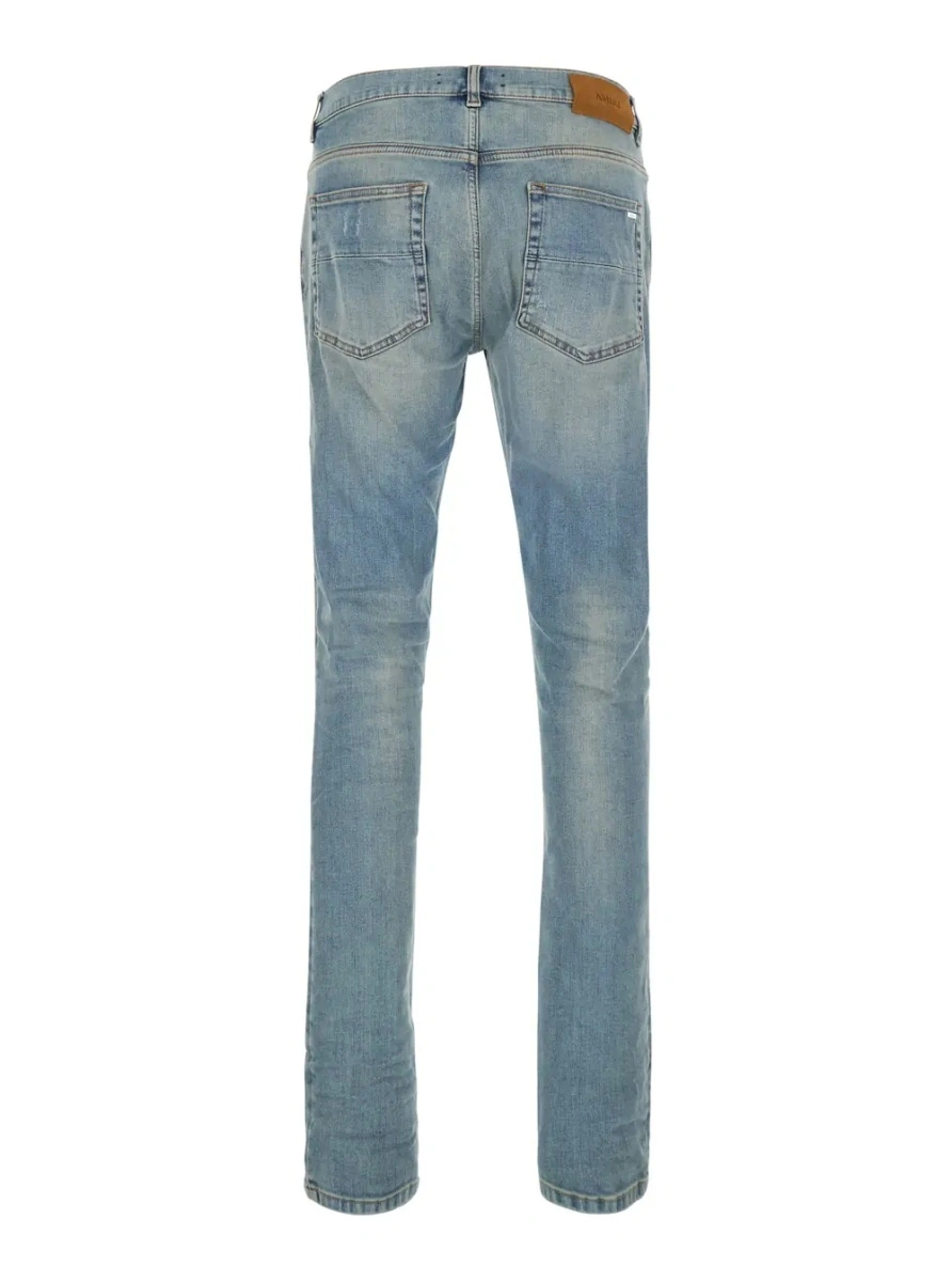 Blugi AMIRI albastri din denim - Img 2