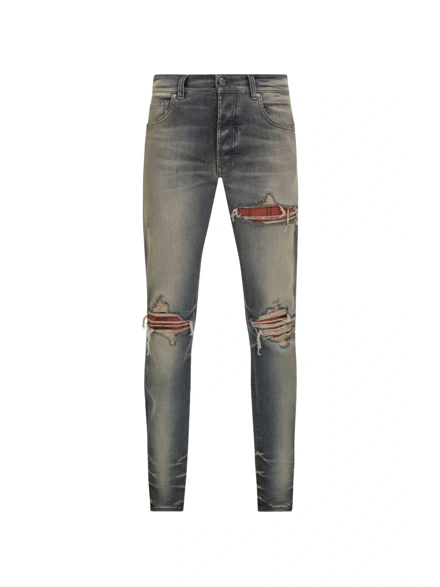 Blugi AMIRI albastri din denim - Img 4
