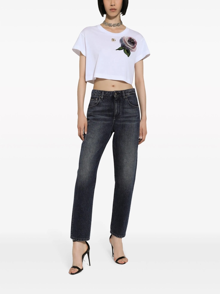 Blugi boyfriend Dolce &amp; Gabbana negri - Img 3