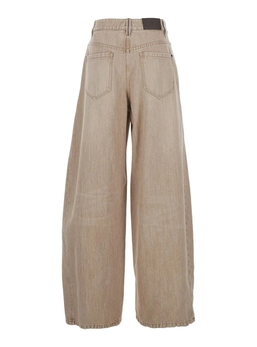 Blugi Brunello Cucinelli bej din denim - Img 2