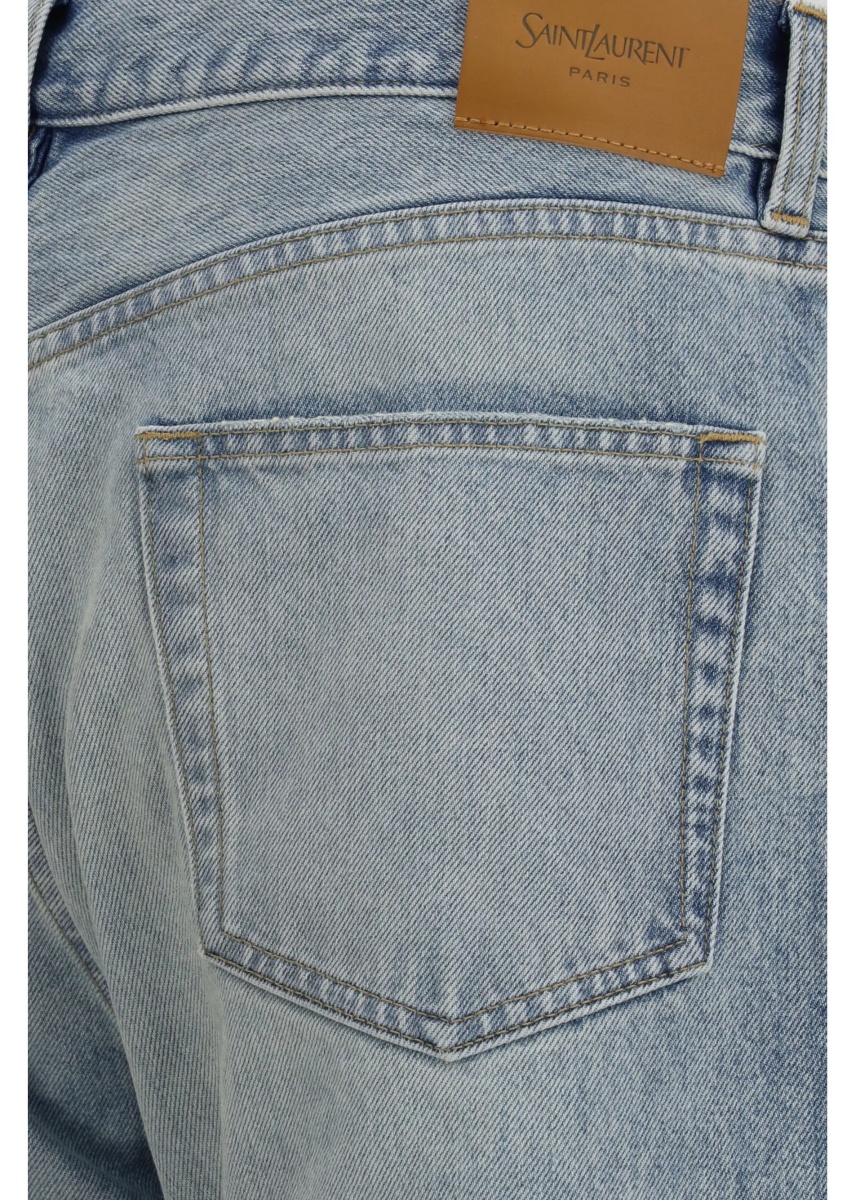 Blugi Cotton Denim Jeans with stonewashed finish - Img 3
