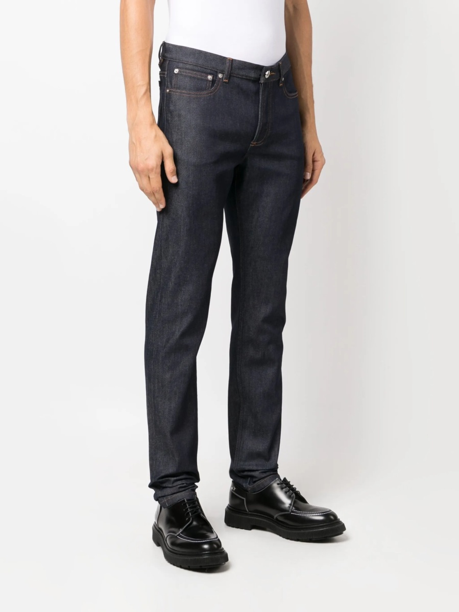 Blugi drepti A.P.C. albastri - Img 3