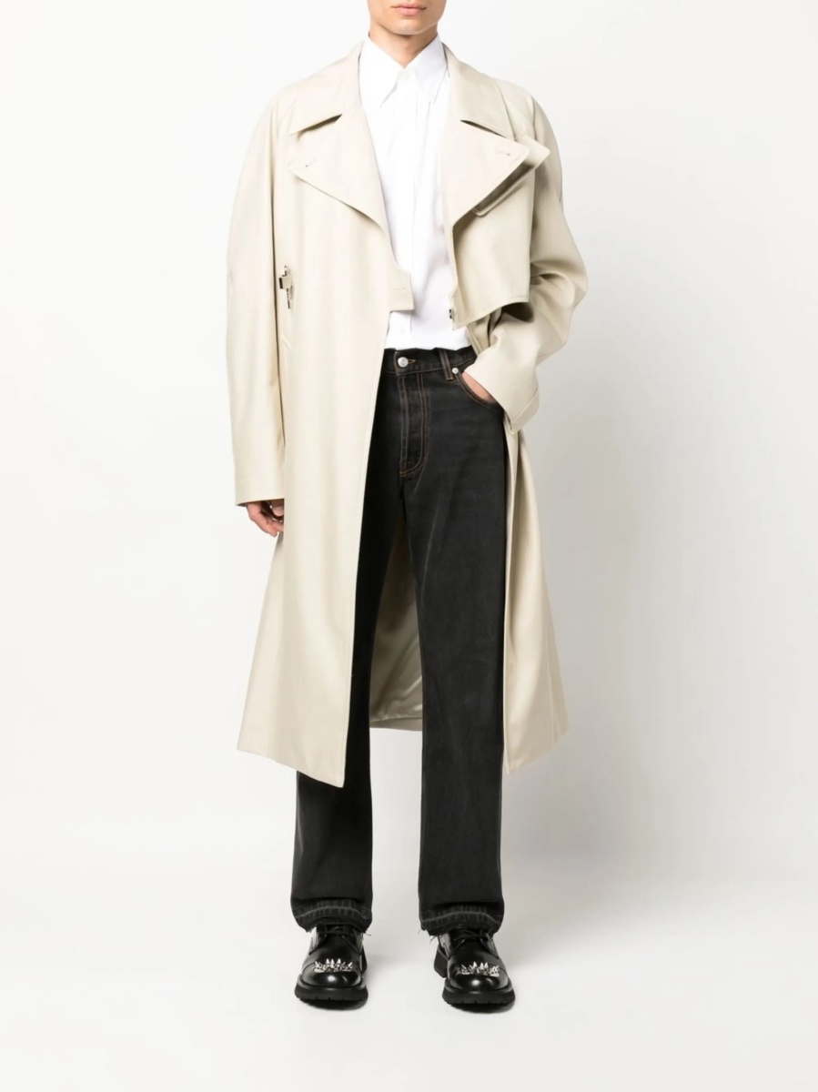 Blugi drepti Alexander McQueen negri din bumbac - Img 2