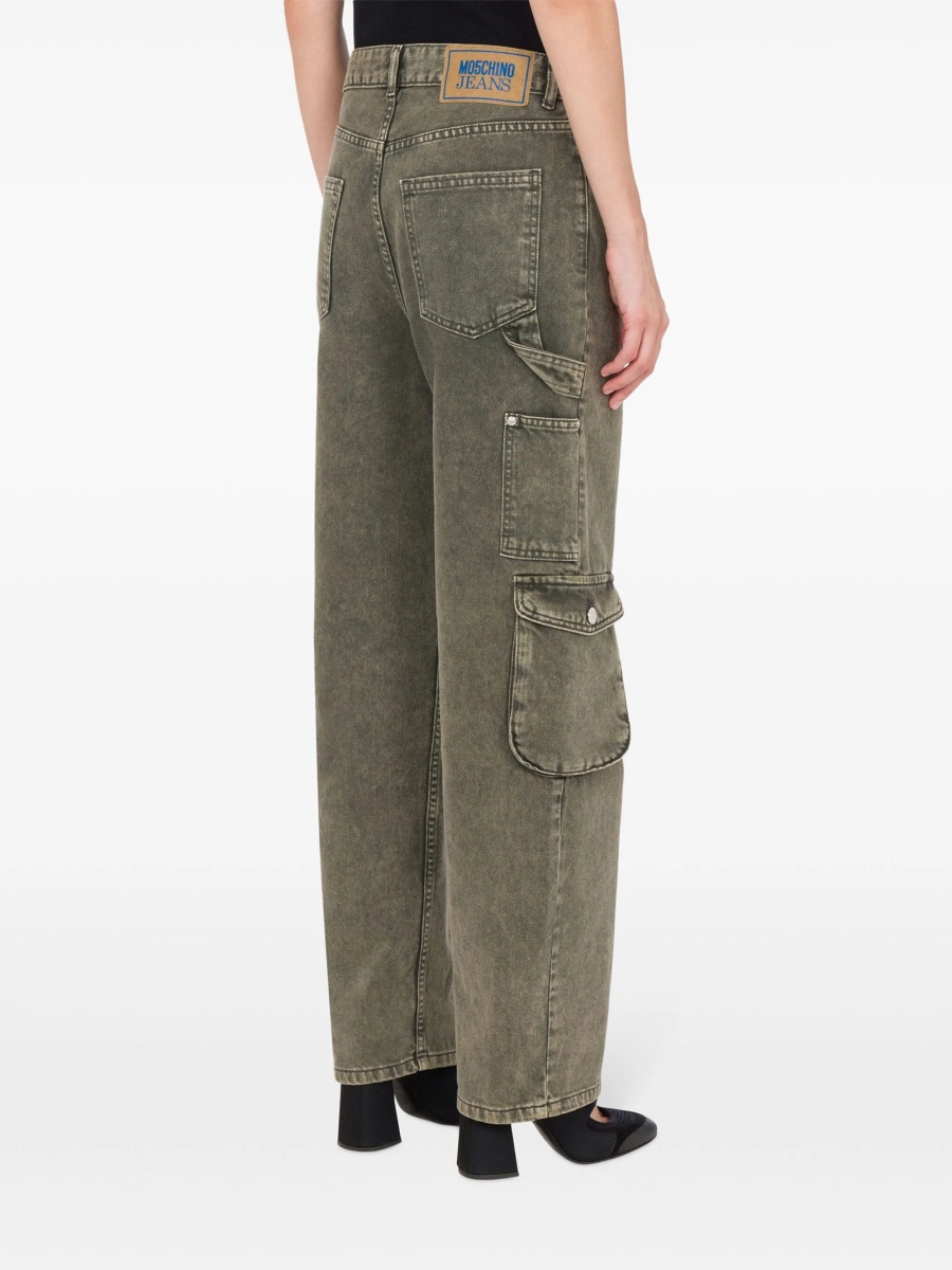 Blugi drepti MOSCHINO JEANS gri - Img 3