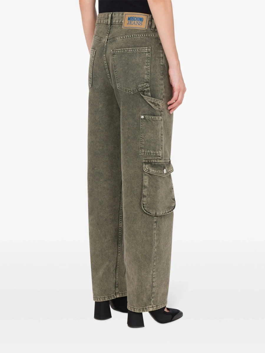 Blugi drepti MOSCHINO JEANS gri - Img 3