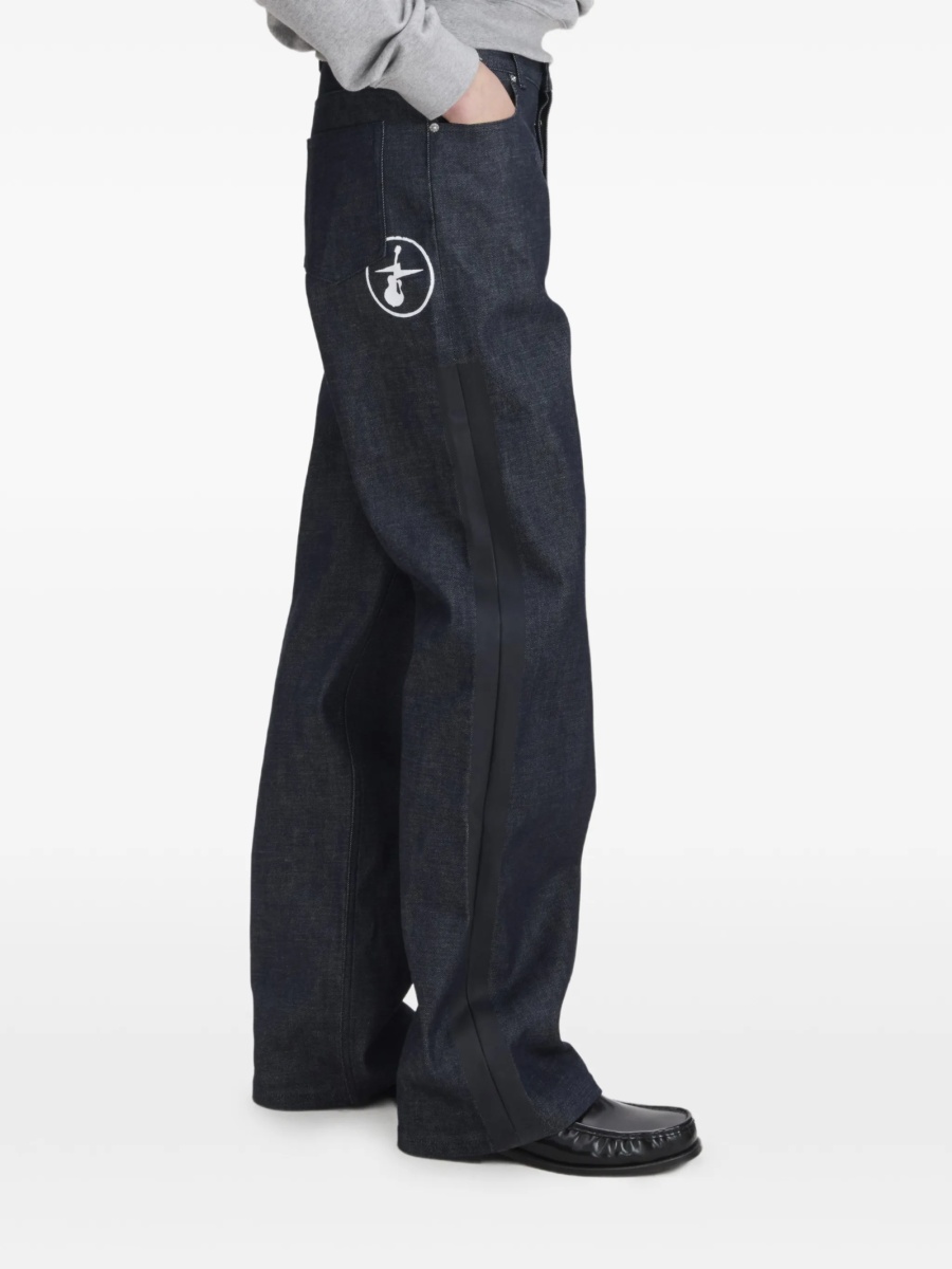Blugi evazati A.P.C. albastri - Img 2