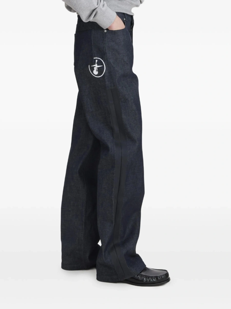 Blugi evazati A.P.C. albastri - Img 2