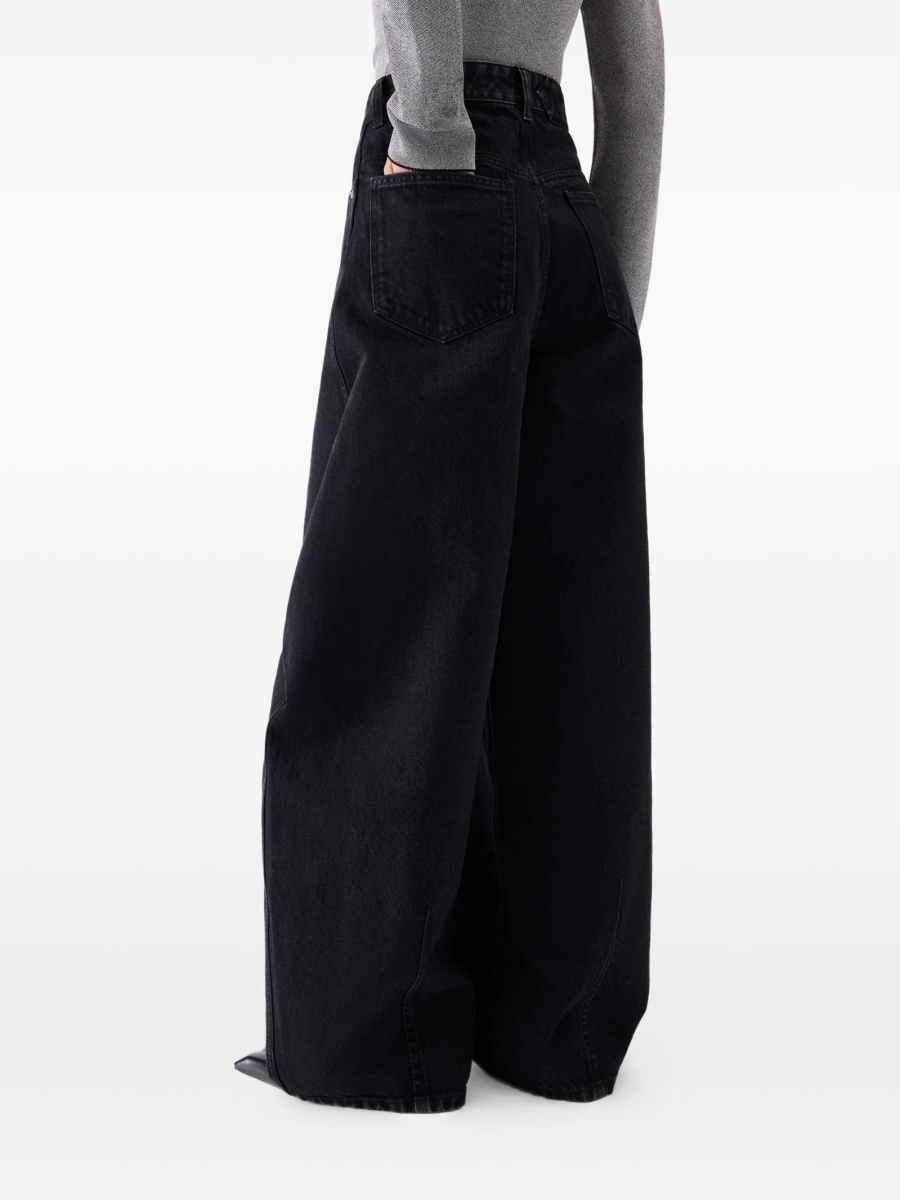 Blugi evazati JACQUEMUS negri - Img 4