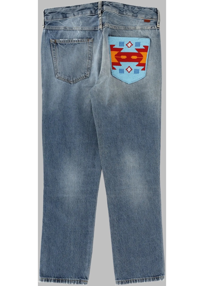 Blugi Jeans Con Dettaglio Ricamo - Img 2