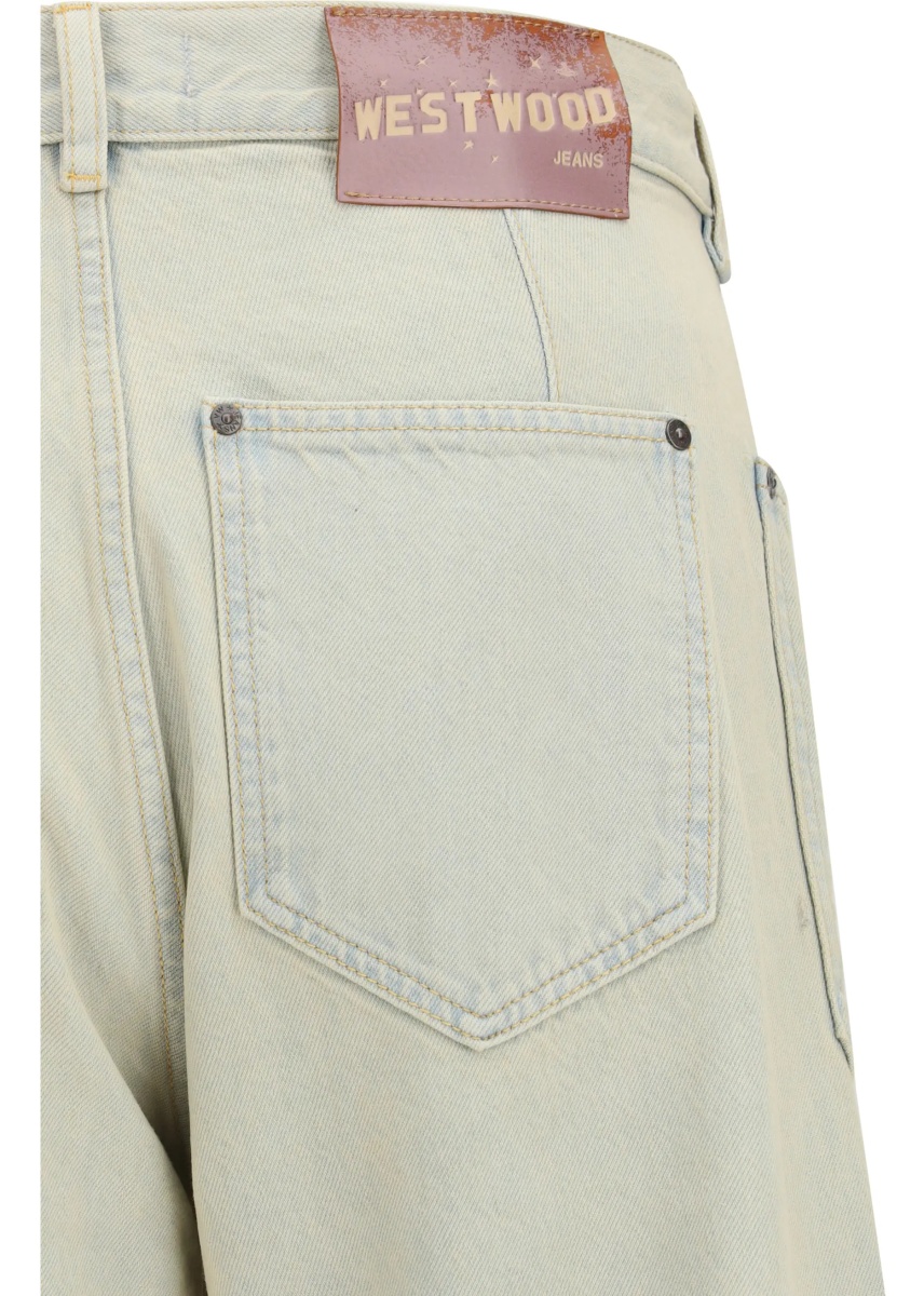Blugi Jeans in cotton with patch pockets - Img 3