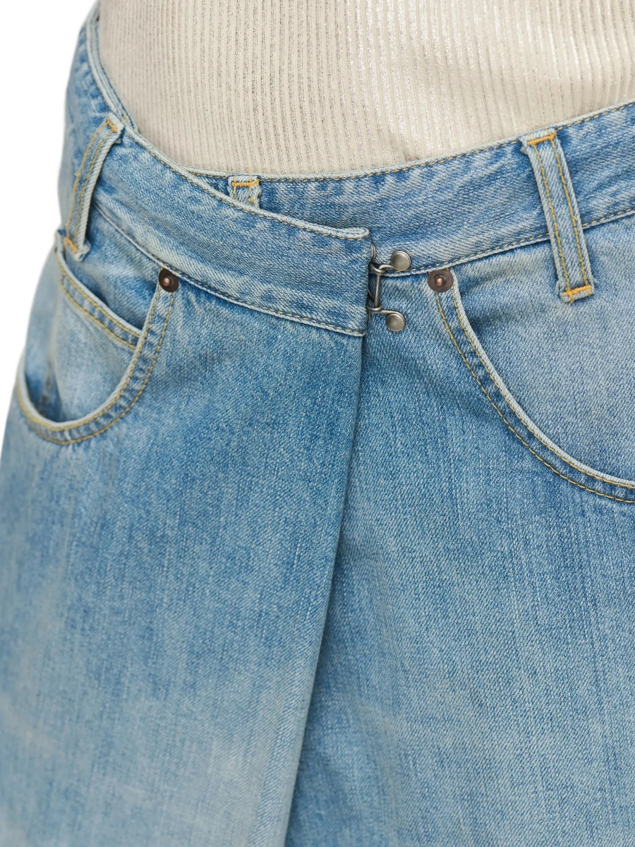 Blugi Maison Margiela multicolor din denim - Img 7