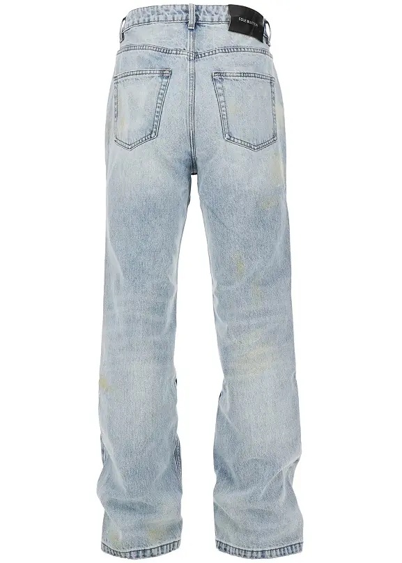 Blugi Paint Marked straight leg jeans - Img 3