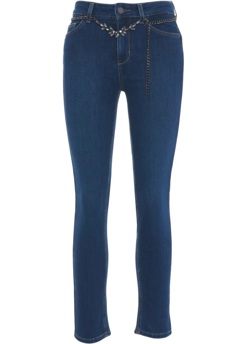 Blugi skinny Liu Jo Blue Denim albastri 'Ideal' - Img 2