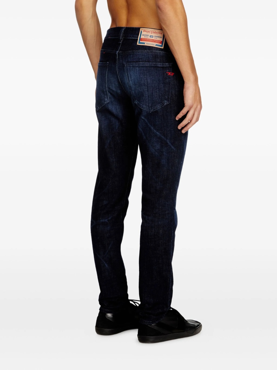 Blugi slim fit Diesel albastri - Img 4