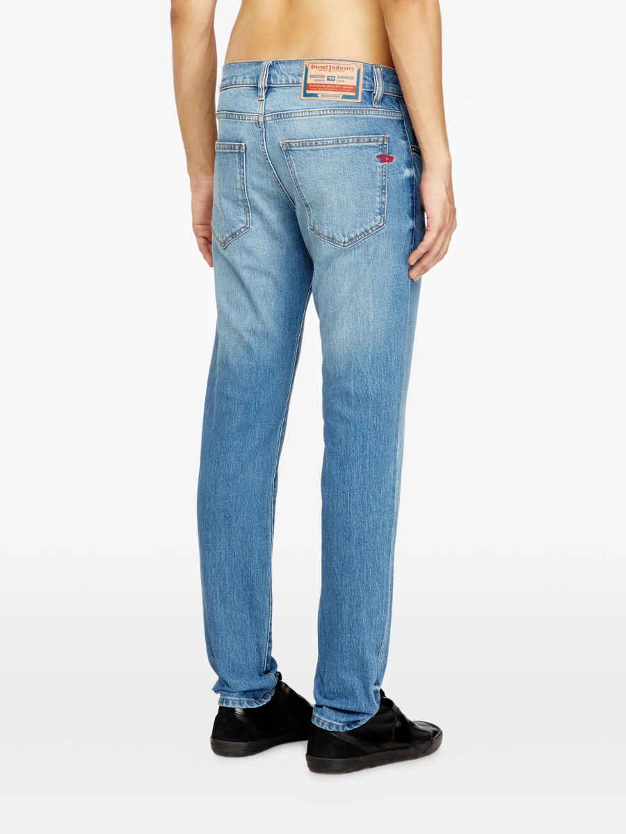 Blugi slim fit Diesel albastri - Img 4