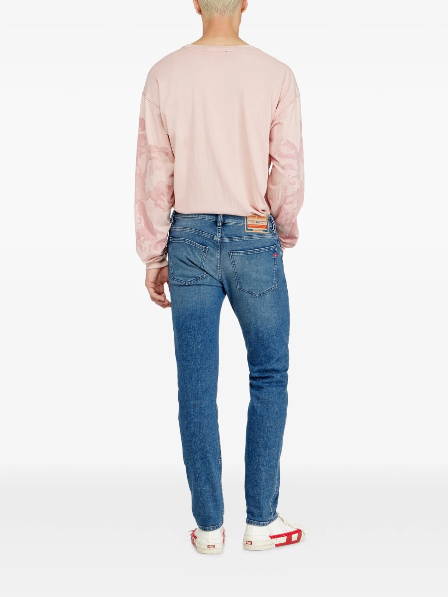 Blugi slim fit Diesel albastri - Img 4