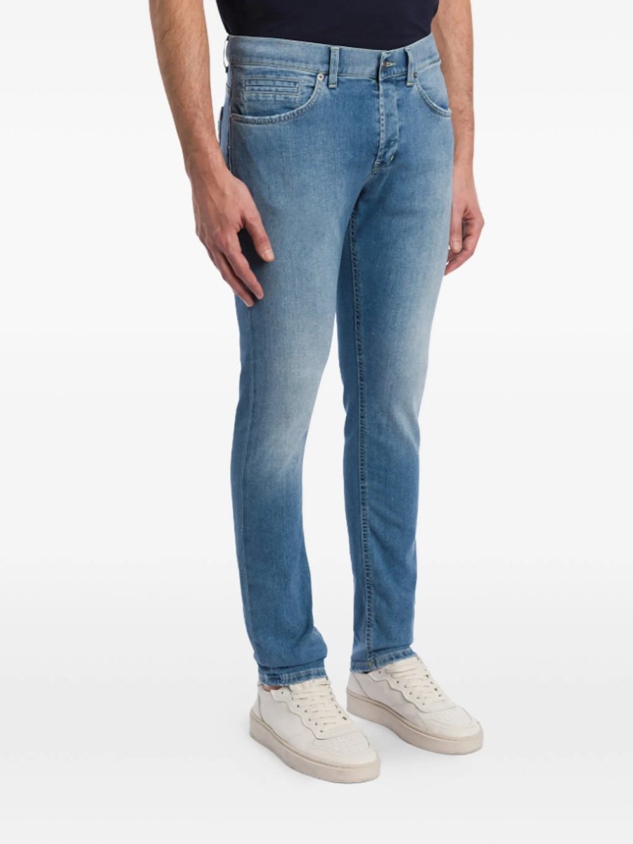 Blugi slim fit Dondup albastri - Img 2