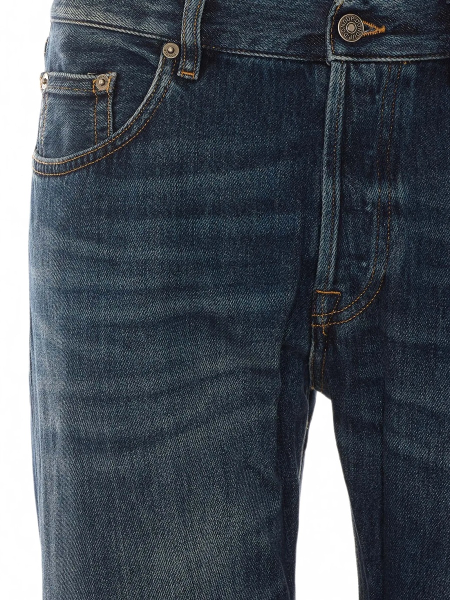 Blugi slim fit Dondup albastri - Img 4
